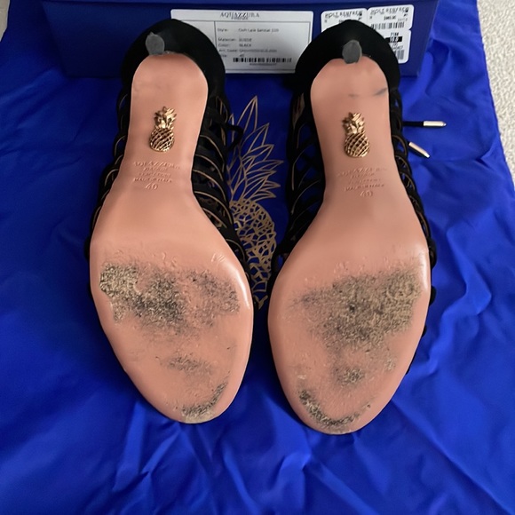 AQUAZZURA ooh Lala Sandal 105 - Picture 5 of 5